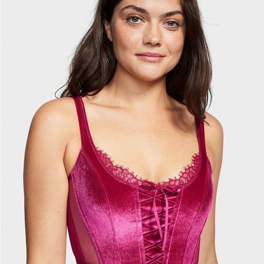 Victoria Secret Velvet Corset Top